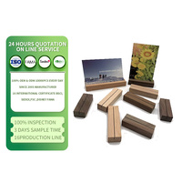Support de menu en bois personnalisé, porte-carte de table, base en bois, support pour cartes postales et photos, idéal pour la décoration de fêtes, pour petite table.