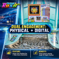 Machine de jeu à écran LCD personnalisable pour pousse-pièces, distributeur de prix, pour cinéma et magasins de détail