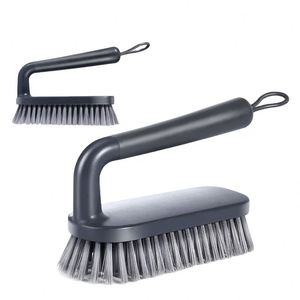 High-Class Grey Style Tpr Dustpan and Brush Set Dishwashing Bottle Cup Kitchen Pot Dish Floor <b>Scrub</b> Cleaning Brush - Product Image 3