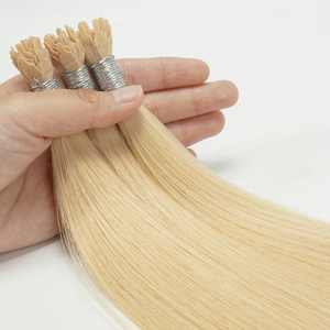 Extension de cheveux humains à la kératine vierge à trame unique en cheveux chinois Y-TIP à double trame 100% Prime Remy Hair #613 Blonde pour femmes - Product Image 3