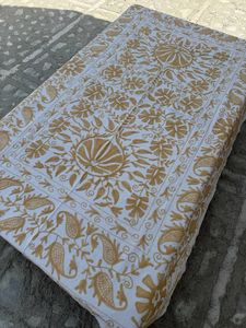 Handmade Canvas Cotton Suzani <b>Quilt</b> Floral Embroidered Soft <b>Bedspread</b> Bohemian Bedroom Decor - Product Image 5