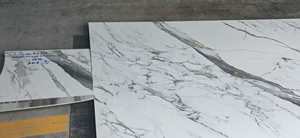 Cá sang trọng bụng vàng đánh bóng đá cẩm thạch đá phiến lớn hiện đại trong nhà ngoài trời không gian bàn ăn thân thiện với môi tùy chỉnh - Product Image 5