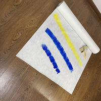 Tissu non tissé auto-adhésif imperméable blanc pour la protection des sols
