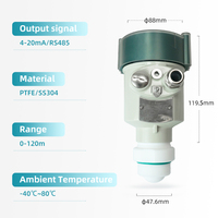 Sensor de Nivel por Radar de 80 GHz, 4-20 mA, RS485, HART, Modbus, IP67, Precisión de 1 mm, Acero Inoxidable, a Prueba de Explosiones ExdIICT6, Rango de 0-120 m