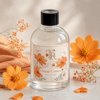 Diffuseur de parfum floral de luxe 150 ml pour décoration intérieure moderne, vente en gros, marque privée, ensemble d'illustrations victoriennes haut de gamme