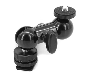 Support de chaussure multifonctionnel à double tête sphérique <span class=keywords><strong>pour</strong></span> moniteur à lumière LED Mini <span class=keywords><strong>bras</strong></span> magique avec <span class=keywords><strong>bras</strong></span> <span class=keywords><strong>articulé</strong></span> à friction de type écrou de pois - Product Image 2