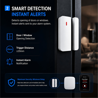 Sensor Magnético Inalámbrico para Puerta, Alarma de Contacto FSK 868MHz, Sistema de Seguridad Inteligente para el Hogar, Detector de Puertas y Ventanas con Alerta por Aplicación