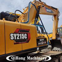 Excavadora SANY SY215C Usada, Rentable y Eficiente, Auténtica de China, para Alquiler Municipal y Movimiento de Tierras