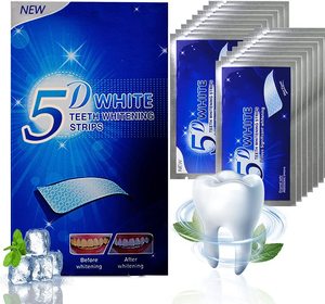 Non-Slip Teeth Whitening Strips, 5D Dissolving White, Peroxide Free, Private Label, Wholesale, Cheapest