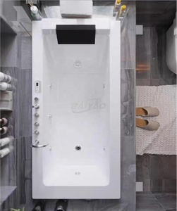 Bain à remous intégré Baiyao, <span class=keywords><strong>prix</strong></span> d'usine, jacuzzi LED, <span class=keywords><strong>spa</strong></span> à jets, approuvé CE, acrylique, bain de massage à immersion - Product Image 3