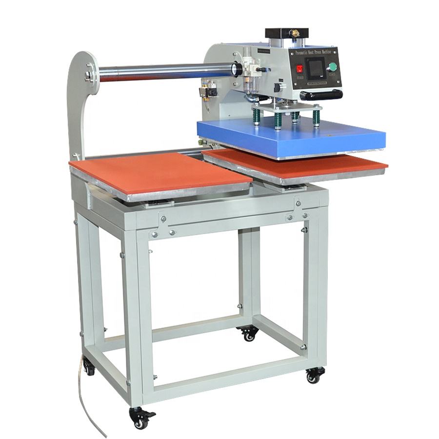 16 ''X 24'' Pneumatische Doppels tation Up-Sliding-Heiß press maschine mit Flach bett drucker 1 Set Heizelement Mauspad 170