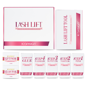 Iconsign Kit de 5 Sobres para Lifting de Pestañas, Herramientas para Lifting de Pestañas, Tinte de Cejas, 5 Tamaños de Almohadillas para Dar Forma a los Ojos, Adecuado para Hacer en Casa - Product Image 1