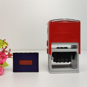 Almohadilla de sello de <span class=keywords><strong>2</strong></span> colores preentintada, fecha rectangular, sellos autoentintables 5030 para bolsa de plástico - Product Image 4