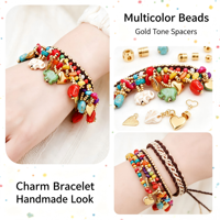 Ensemble de bracelets bohèmes perlés pour femmes avec pendentifs éléphant, bracelets superposés colorés pour anniversaire