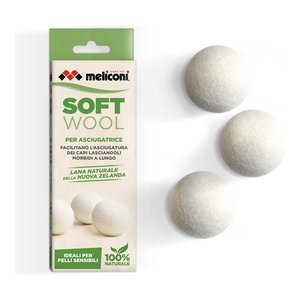 Juego de 3 bolas de lana suave para secadora VERDE 621026 - Product Image 2