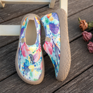 Zapatillas <span class=keywords><strong>de</strong></span> moda casuales <span class=keywords><strong>de</strong></span> diseñador para mujer, <span class=keywords><strong>de</strong></span> punta ancha, planas, sin cordones, ligeras, para caminar al aire libre, venta al por mayor - Product Image 3