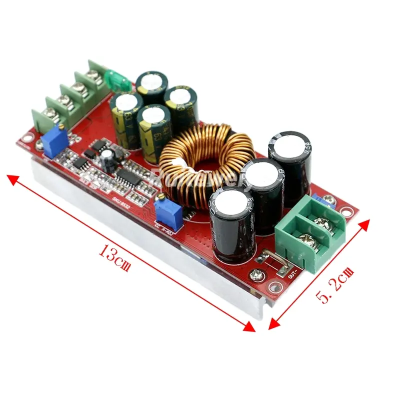 Novo Original 1200W 8-60V para 12-83V 20A DC Voltage Converter Boost Car Módulo de Alimentação Step-up