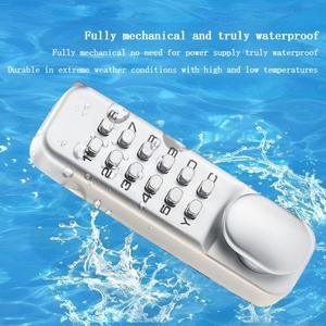 Serrure <span class=keywords><strong>de</strong></span> mot <span class=keywords><strong>de</strong></span> passe numérique étanche pour cour extérieure avec <span class=keywords><strong>poignée</strong></span> en alliage d'aluminium durable à clé unique et serrure <span class=keywords><strong>de</strong></span> <span class=keywords><strong>porte</strong></span> mécanique à languette - Product Image 2