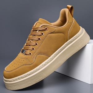 Baskets Chunky Rétro pour Hommes en Faux Daim, Bout Rond, à Lacets, Semelle Intermédiaire Respirante en EVA, Semelle Extérieure en Caoutchouc, Chaussures Décontractées d'Automne - Product Image 1