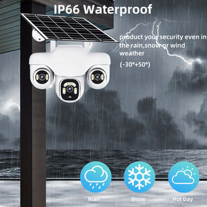 كاميرا شمسية 4G بدقة 15 ميجابكسل مع تكبير 10x وعدسة ثلاثية وخاصية التحكم عن بعد ومقاومة للماء IP67 مع كشف الحركة ورؤية ليلية ودوران 360 درجة للأمن الخارجي بألوان كاملة - Product Image 6