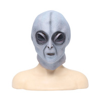 Masque intégral en latex Alien pour Halloween, fêtes, soirées, streaming en direct, bars et centres commerciaux