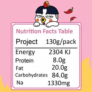 Fideos Instantáneos con Sabor a <span class=keywords><strong>Pollo</strong></span> Picante y Pavo Frito, 130g*5 Bolsas, Aptos para Vegetarianos, Hechos en Corea del Sur - Product Image 3