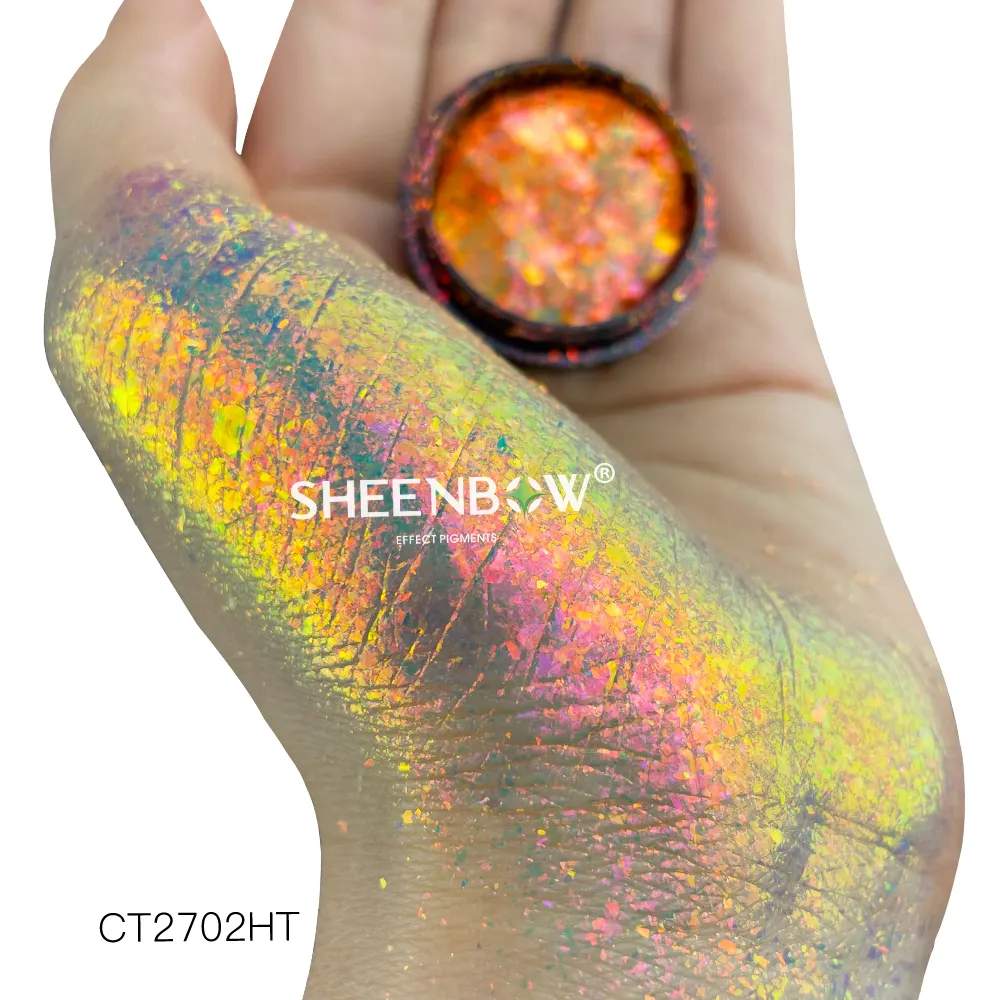 Sheenbow Glitter Eyeshadow Metallic Shiny Flakes Chameleon eyeshadow Pigment