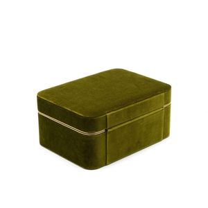 Wholesale Mailer Box Green <b>Velvet</b> <b>Jewelry</b> <b>Boxes</b> Set for Necklace and Bracelet - Product Image 3