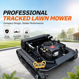 Tondeuse à gazon télécommandée RTK-550, coupe-herbe à chenilles à essence de 550 mm pour la maison et le jardin - Product Image 1