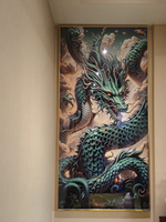 Décoration Murale de Luxe en Alliage d'Aluminium avec Images HD, Cadre LED Dragon, Art Mural pour la Maison, Vente en Gros Usine