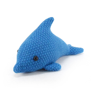 Boheng Nhà Máy Cá Biển Thú Nhồi Bông Sang Trọng Mềm Dệt Kim Trẻ Em Cô Gái Quà Tặng Màu Xanh Đồ Chơi Cá Heo Với PP Bông - Product Image 2