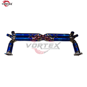 Sistema de Escape Catback de Titanio Grado 5 Vortex, Pulido Espejo, con Válvulas, para Porsche 911 Carrera 991.2 Turbo S 2016-2024 - Product Image 6