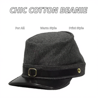 reproducción de una gorra tipo kepi o forage cap de infantería de la Unión en la Guerra Civil Americana