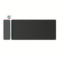 Tapis de souris pour jeux sur ordinateur, tapis de souris avec chargeur sans fil, surface coussinée, chargeur sans fil, tapis de souris pour jeux de bureau
