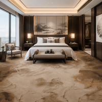 Tapis imprimé en nylon de luxe avec design 3D personnalisé, tapis pour chambre d'hôtel 5 étoiles
