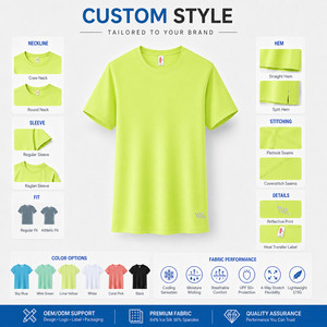 Camiseta Deportiva de Seda Helada de Secado Rápido de Alta Calidad al por Mayor, con Absorción de Humedad y Elasticidad en 4 Direcciones, Ropa Deportiva con Logotipo Personalizado - Product Image 3