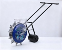 Semoir manuel miniature pour diverses cultures : maïs, soja, arachides – Semoir agricole à une rangée en acier inoxydable