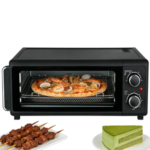 <span class=keywords><strong>Four</strong></span> à pizza mécanique sans fumée de 18 L |   Grill à convection 1700W, automatique, antiadhésif, pour usage domestique, minuterie 60 minutes, convient aux pizzas de 12 pouces - Product Image 1