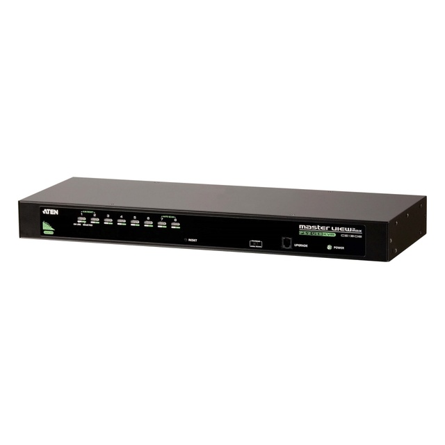 ATEN CS1308 8-Port PS/2 USB VGA KVM Switch with 2048x1536 Resolution Rackmount Design for Data Center Server Management