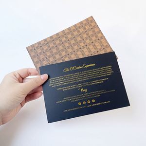 Bán sỉ tùy chỉnh có thể tái chế lá vàng thẻ kinh doanh Cảm ơn bạn đã hỗ trợ của tôi thẻ kinh doanh nhỏ - Product Image 5