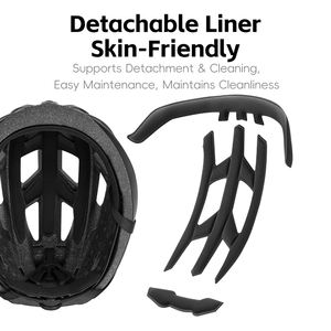 Casco de <span class=keywords><strong>Ciclismo</strong></span> WEST BIKING <span class=keywords><strong>con</strong></span> Hebilla Magnética y Lente Ensanchada EPS <span class=keywords><strong>con</strong></span> Forro Desmontable para Bicicleta - Product Image 3