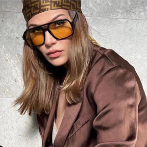 Gafas de Sol Retro de Doble Puente 2025 Montura Grande Lentes de PC UV400 Anti-UV Estilo Piloto para Hombre y Mujer - Product Image 4