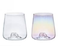 Verre à mousse en verre borosilicaté de haute qualité, modèle Iceberg, tasse volcanique, verre à eau transparent pour la maison, couleur électroplaquée, commande directe