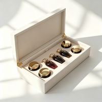 Boîte à cosmétiques en bois personnalisée de luxe, organisateur de rangement pour soins de la peau, lotion, parfum, crème, maquillage, emballage cadeau personnalisé