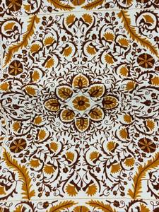 Couverture en coton ouzbek Suzani brodée à la main, drap de lit, couvre-lit, tapisserie brodée Suzani, tenture murale colorée, vente en gros B2B - Product Image 5