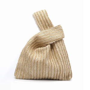 Personalizado de moda de hombro de <span class=keywords><strong>ganchillo</strong></span> rafia nudo bolsos de verano <span class=keywords><strong>bolso</strong></span> de muñeca <span class=keywords><strong>Saco</strong></span> monedero para llevar a diario - Product Image 3
