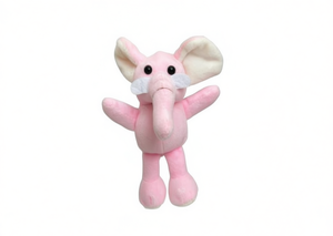 Elefante rosa de peluche colgante de 14 cm, juguete de peluche suave para bebés de 0 a 24 meses, unisex - Product Image 1