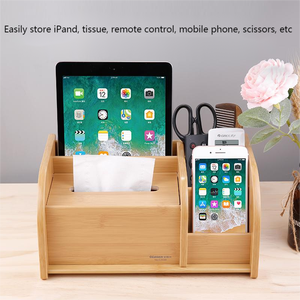 Gloen c2040 लकड़ी के ऊतक बॉक्स डेस्कटॉप बहु-कार्यात्मक पेंसिल धारक भंडारण बॉक्स छात्र दराज शैली लकड़ी के पेंसिल आयोजक - Product Image 5