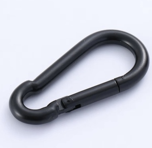 C-08 toptan siyah demir elektroforetik Metal karabina kabak şekli karabina kilidi Max kapasite 200kg karabina özel logo - Product Image 2