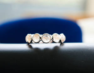 Anillo de Cuarzo Rutilado Dorado Natural Divine Strands con Plata de Ley 925, Anillo de Estilo Lujoso - Product Image 1